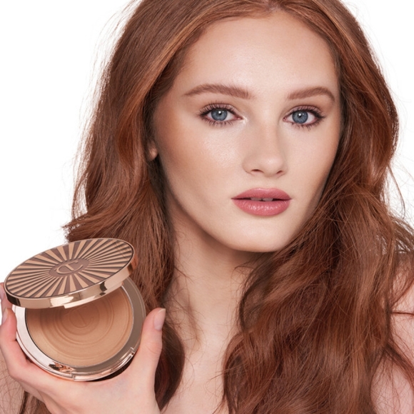 🔴 CHARLOTTE TILBURY Beautiful Skin Sun-Kissed Glow Bronzer - 1 Fair - Picture 4 of 4